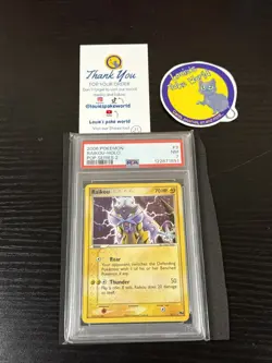 2006 POKEMON POP SERIES 2 #3 RAIKOU-HOLO PSA 7 - Image 1