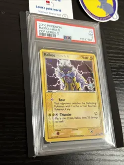 2006 POKEMON POP SERIES 2 #3 RAIKOU-HOLO PSA 7 - Image 3