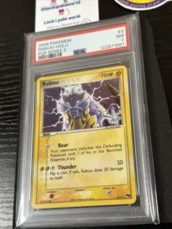 2006 POKEMON POP SERIES 2 #3 RAIKOU-HOLO PSA 7 - Image 4