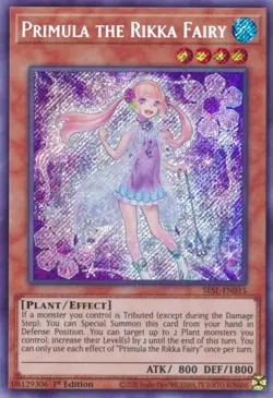 Yugioh - 3x Primula the Rikka Fairy x3 SESL-EN015 Secret 1st ED NM - Image 1