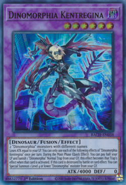Yugioh! LP Dinomorphia Kentregina - BACH-EN038 - Ultra Rare - 1st Edition Lightl - Image 1