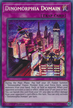 Yugioh! Dinomorphia Domain - BACH-EN068 - Secret Rare - 1st Edition Near Mint, E - Image 1