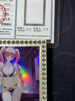 Bartender Perona Diamond Card Silver Metal Bikini Waifu Doujin One Piece - Image 3