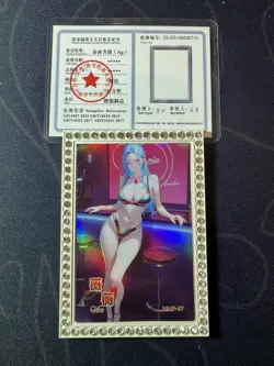 Goddess Bartender Vivi Diamond Card Silver Metal Bikini Waifu Doujin One Piece - Image 1
