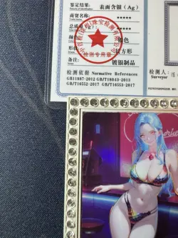 Goddess Bartender Vivi Diamond Card Silver Metal Bikini Waifu Doujin One Piece - Image 2