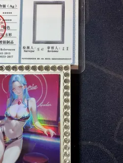 Goddess Bartender Vivi Diamond Card Silver Metal Bikini Waifu Doujin One Piece - Image 3