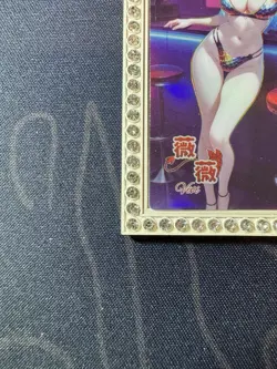 Goddess Bartender Vivi Diamond Card Silver Metal Bikini Waifu Doujin One Piece - Image 5