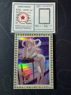 Bartender Shirahoshi Diamond Card Silver Metal Bikini Waifu Doujin One Piece - Image 1