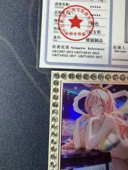 Bartender Shirahoshi Diamond Card Silver Metal Bikini Waifu Doujin One Piece - Image 2