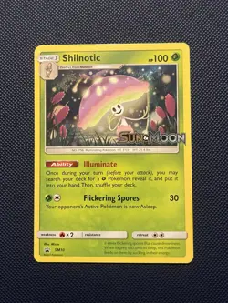 2017 Shiinotic SM10 Sun & Moon StampedPromo Pokemon Card NM/M - Image 1