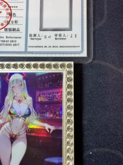 Bartender Yamato Diamond Card Silver Metal Bikini Waifu Doujin One Piece - Image 3
