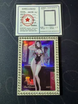 Bartender Hancock Diamond Card Silver Metal Waifu Doujin Case Prize One Piece - Image 1