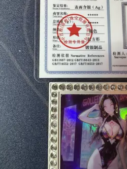 Bartender Hancock Diamond Card Silver Metal Waifu Doujin Case Prize One Piece - Image 2