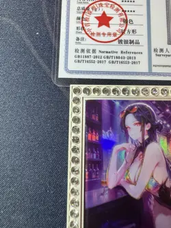 Bartender Robin Diamond Card Silver Metal Waifu Doujin Case Prize One Piece - Image 2