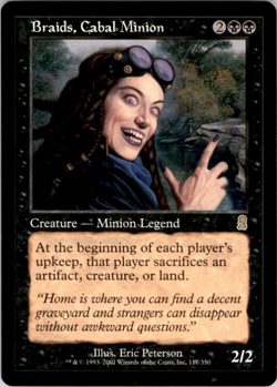 Braids, Cabal Minion - Odyssey MTG Rare Black Creature NM Magic the Gathering - Image 1
