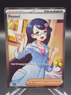 Pokemon TCG Fennel Card Black Bolt Sv: 162/086 NM/M Condition Trainer - Image 1