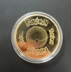 RUNNING PIKACHU POKEMON GOLD PLATED COLLECTIBLE COIN - Image 2