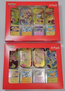 Pokemon TCG Scarlet & Violet 151 Mini Tin 4-Pack Lot of 2 Sam’s Club Sealed - Image 1