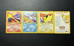 Articuno Zapdos Moltres 21 22 23 Insert 1999 Black Star Promo Pokemon Card LP-NM - Image 1