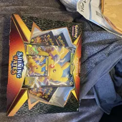 Pokemon TCG Shining Fates Pikachu V Collection Box Factory Sealed Brand New - Image 1
