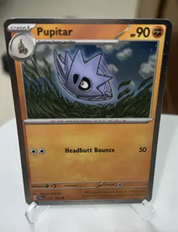 Pupitar 111/193 Cosmos Holo Paldea Evolved Pokemon TCG SWIRL - Image 2