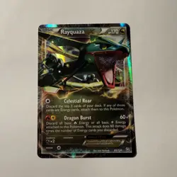 Rayquaza EX 85/124 Dragons Exalted NM Ultra Rare Pokemon Card - Image 1