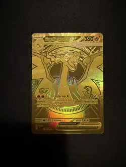 Gold Mega Charizard X EX 130/094-ITA Pokemon Phantasmal Flames PSA 10 Potenziale - Image 2