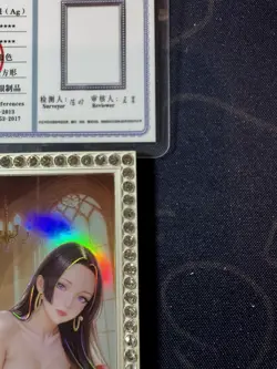 Hancock Diamond Card Silver Metal Beautiful Waifu Doujin Case Prize One Piece - Image 3