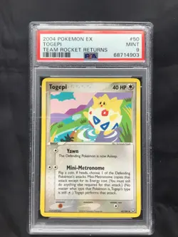 Pokemon Cards: EX Team Rocket Returns Uncommon: Togepi 50/109: PSA 9 - Image 1