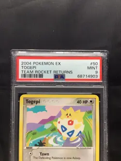 Pokemon Cards: EX Team Rocket Returns Uncommon: Togepi 50/109: PSA 9 - Image 3