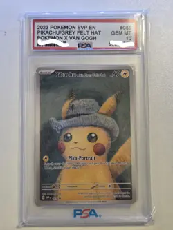 Pikachu with Grey Felt Hat 085 Sv: Scarlet & Violet Promo Cards *FAN ART* - Image 1