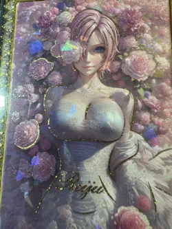 Rose Reiju Metal Card Beautiful Waifu Doujin Case Prize One Piece Limited CCG - Image 2