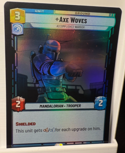 Star Wars Unlimited LOF - AXE WOVES Mandalorian Trooper - Rare Foil Card 564 - Image 1