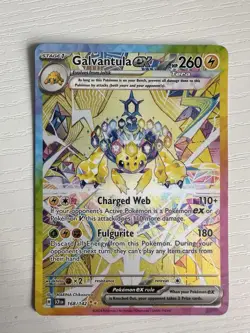 Galvantula EX Stellar Crown Holo Card 168/142 SV07, NM Condition. - Image 1