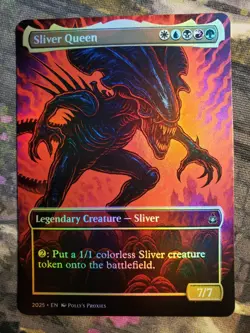 Sliver Queen FOIL Proxy Playtest Card with Custom Alien Art Design - Image 5