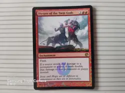 Magic: The Gathering - Journey into Nyx ~ R ~ Dictate of the Twin Gods (PR Foil) - Image 1