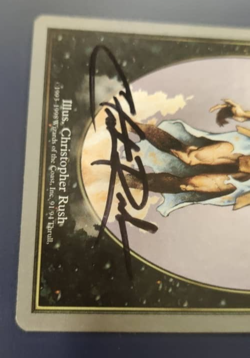 MTG Zombie Token Unglued Regular Signed Christopher Rush - Image 3