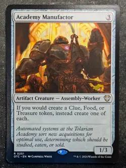 Academy Manufactor - Outlaws of Thunder Junction Commander (MTG) - Image 1