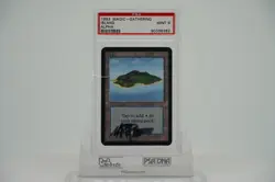 1993 Magic: The Gathering - Limited Edition Alpha ISLAND PSA 9 MINT - SIGNED - Image 1