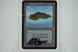 1993 Magic: The Gathering - Limited Edition Alpha ISLAND PSA 9 MINT - SIGNED - Image 2