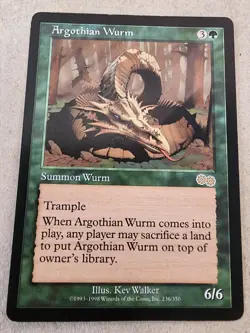 Argothian Wurm - Urza's Saga Regular - Mtg - Image 1