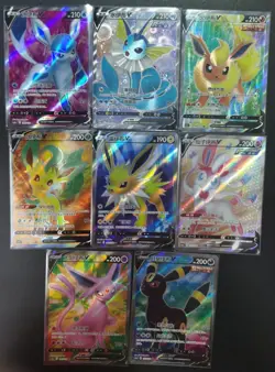 Eevee Evolutions V SR Set - Pokemon TCG Simplified Chinese(Complete Set) 8 Cards - Image 1