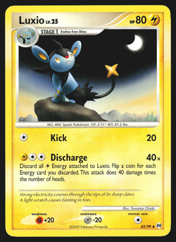 Luxio 43/99 Platinum Arceus Pokemon Card MP - Image 1