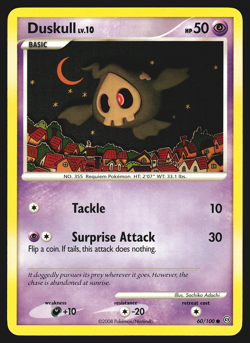 Duskull 60/100 Diamond & Pearl Stormfront Pokemon Card EXC - Image 1