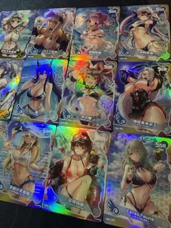 Goddess Story Waifu Bikini 18 x Character Doujin Cards Maiden Girl Party SSR UR - Image 5