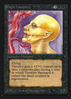 Sengir Vampire NM Collector's Edition MTG Magic the Gathering Black English Card - Image 1