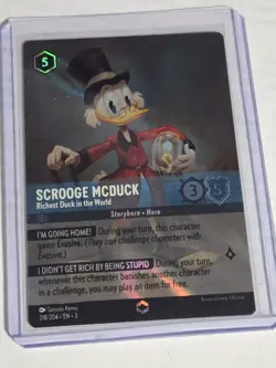 Scrooge McDuck Richest Duck in the World 218/204 Card - Lorcana Into Inklands - Image 1
