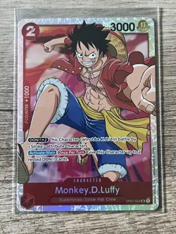 One Piece Card Game - Monkey. D .Luffy OP01-024 SR Romance Dawn English - Image 1