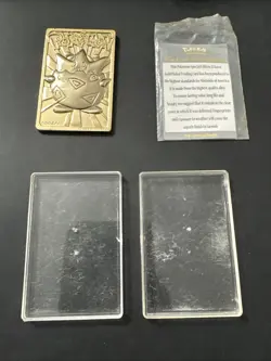 Pokemon 23K Gold Plated TOGEPI 1999 Burger King With Cert Of Authenticity Card - Image 5
