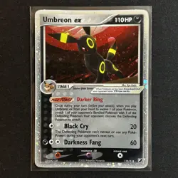 Pokemon TCG - Umbreon ex holo 112/115 EX Unseen Forces 2005 Card - Image 1